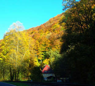Rechts ist die Bärenschlucht