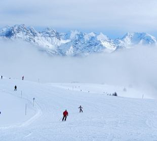 Piste bei Traumwetter