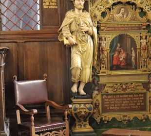 Details vom Altar der Kirche St. Marien