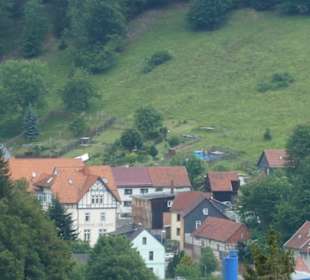 Blick von der Ohratalsperre auf Luisenthal