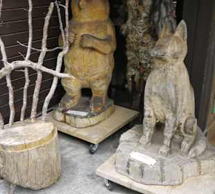 Exponate im Schaufenster