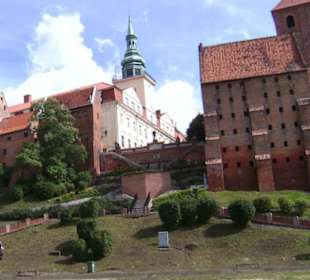 Grudziadz - Blick vom Weichselufer zur Altstadt