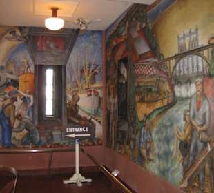 Wandgemälde im Turminneren