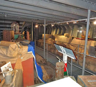 Die Ausstellung im Laderaum der Rickmer Rickmers