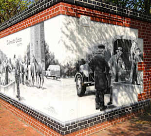 Wandbild vom alten "Viehmarkt Lehrte"