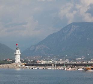 Blick vom Hafen in Alanya
