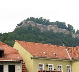 Blick von Königstein auf die Festung