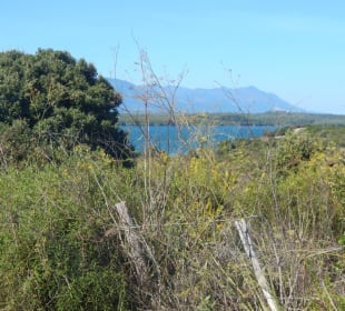 Blick Landschaft und Etang