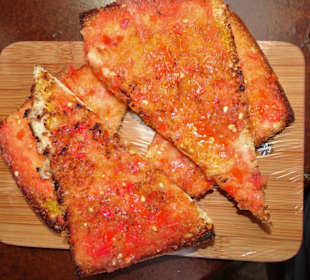 Pan Tomate im Restaurant La Treille