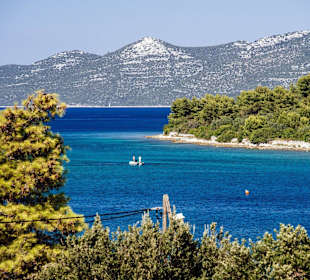 Zwischen Insel Knezak und Iz das Bojenfeld Baroni