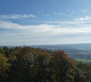 Blick vom Aussichtsturm auf der Schwedenschanze