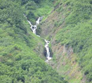 Wasserfälle an der Strecke