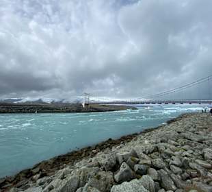 Brücke am Ende der Lagune
