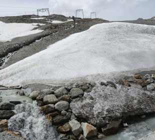 Der Gletscher schmilzt