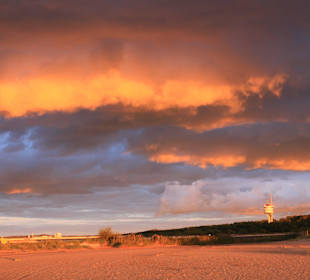 Zachód słońca przy Stawa Młyny