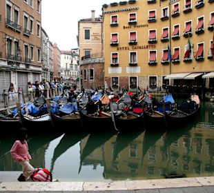 Gondeln in Warteposition