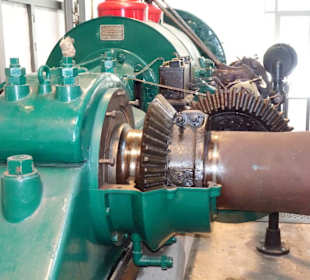 In der Maschinenhalle des Museums Kupfermühle