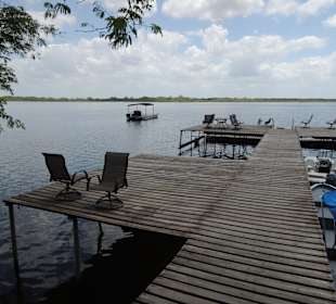 Pier an der New River Lagoon