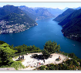 Lugano/Tessin Blick vom San Salvatore 
