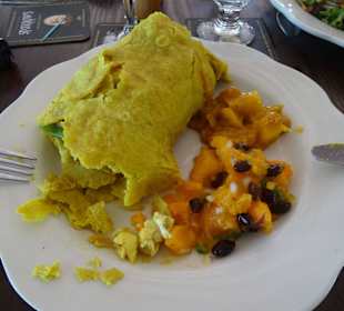 Vegetarisches Gericht mit Curry