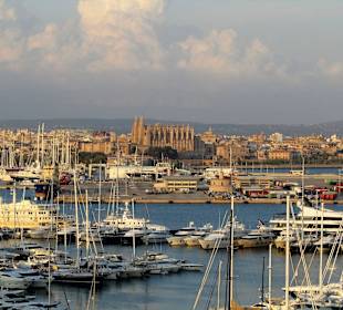 Der Blick von aus unserem Zimmer 