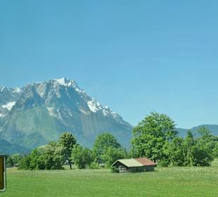 Blick zu Deutschlands höchstem Berg