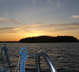 Zachód słońca na mazurach