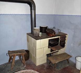 In der Küche des ehemaligen Bauernhofes