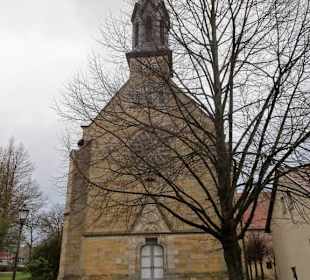 Außenansicht der Klosterkirche Sonnefeld