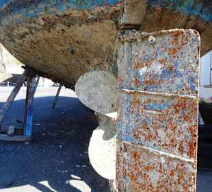 Im Werftbereich des Hafens von Port Vendres