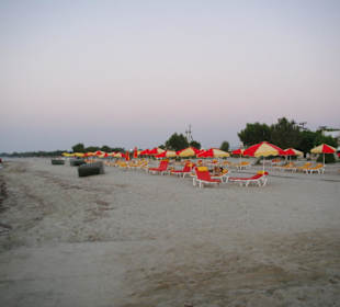 Strand im Marmari, abends