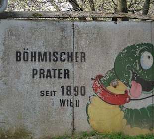 Eingangsschild im Böhmischen Prater