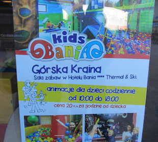 Kącik dla dzieci w hotelu Bania