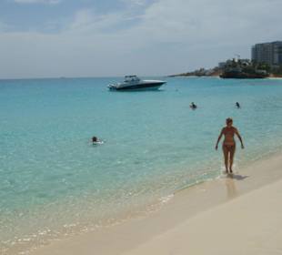 Der Strand von Mullet Bay