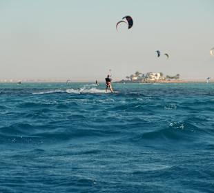 Kite-Sufer gesehen auf der Lagunentour
