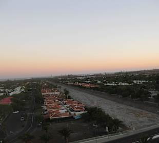 Blick aus dem Riesenrad Richtung Leuchtturm am Abe