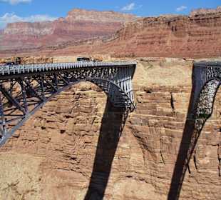 Fahrt vom northrim zum südrim über colorado-river
