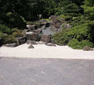 Der heilige japanische Steingarten