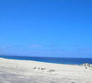 Dünen/Strand/Blick nach Lanzarote