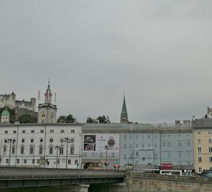 Ausblick vom Elisabethkai an der Salzach