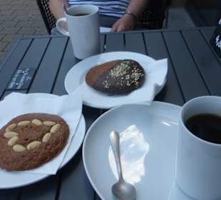 Kaffeepause mit Lebkuchen am Hauptmarkt