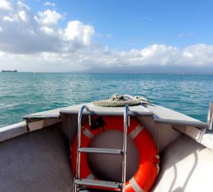 Uf dem Weg zur Îlet de Gosier