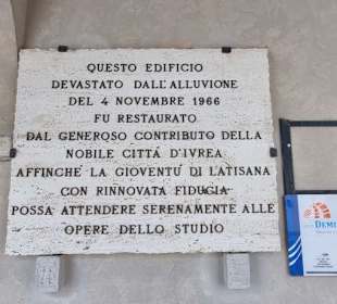 Haus von der Flut zerstört worden 1966