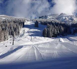 Blick Birgitzköpfllift -  Axamer Lizum