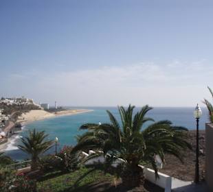 Ausblick über Strand Jandia Richtung Leuchturm
