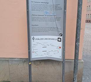 Skulptur Jakobspilger in Speyer