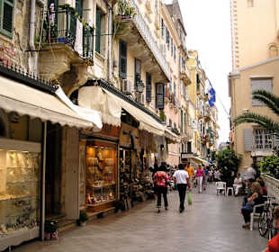 Korfu Stadt - Fußgängerzone