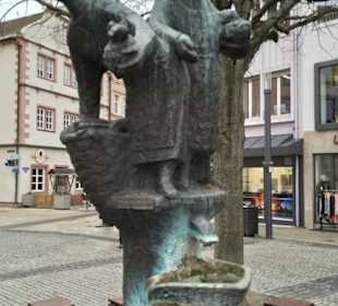 Das Marktbrünnle am Marktplatz von Schweinfurt