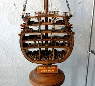 Querschnitt durch ein altes Segelschiff