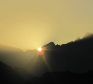 Sonnenuntergang in der Wüste